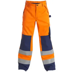 Multinorm Bundhose &quot;2235-835&quot; Safety+ Kl. 2 orange/marine 44