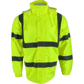 Warnschutz-Regenjacke &quot;ONNO&quot; mit Kapuze gelb XL