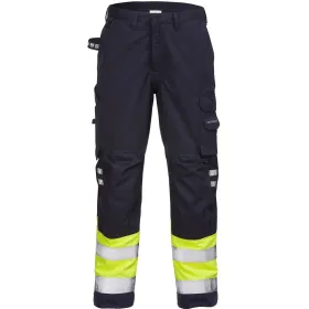 Multinorm Bundhose &quot;2176 ATHS&quot; Flamestat marine/gelb C50
