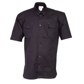 Hemd kurzarm &quot;1654&quot; Basic schwarz, XXL