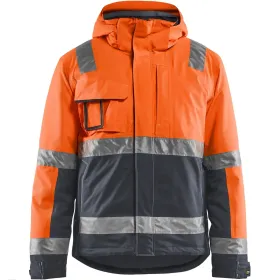 Warnschutz Winterjacke &quot;4870&quot; M, orange/mittelgrau