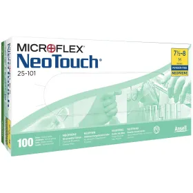 Neopren Einweg-Chemiehandschuhe 25-101 | 100 Stück pro Box L