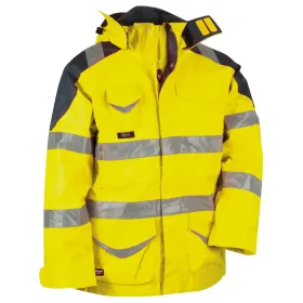 Warnschutz 4in1 Winterjacke &quot;PROTECTION&quot;  gelb, 48