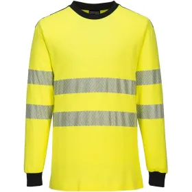 Multinorm Langarmshirt &quot;FR701&quot; WX3 FR gelb/schwarz, 3XL