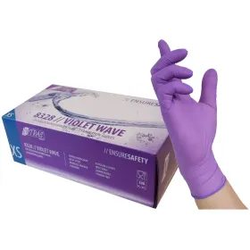 Nitril-Einweghandschuhe 8328 „VIOLET WAVE“ lavendel | 100er Box XL