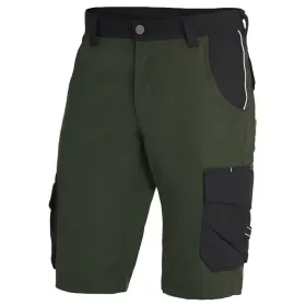 Premium Arbeitsshorts THEO &quot;Twill 300&quot; 50, olive/schwarz