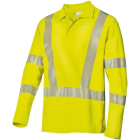 Warnschutz Langarm-Polo-Shirt &quot;2133-261&quot; Hi-Vis Comfort warngelb, XS