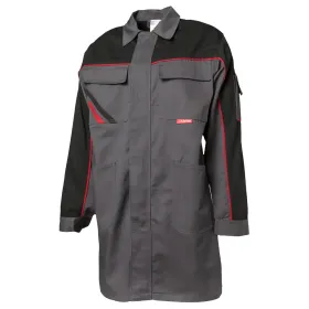 Berufsmantel &quot;HIGHLINE&quot; 285 g/m² Canvas-Gewebe schiefer/schwarz/rot, 66