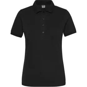 Damen Bio Stretch Polo-Shirt &quot;JN1805&quot; UV-Schutz L, black