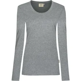 Damen Longsleeve-Shirt &quot;Performance&quot; 179 XXL, grau-meliert