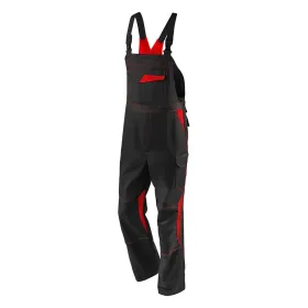 Latzhose &quot;IMAGE DRESS new design&quot; schwarz/rot, 54