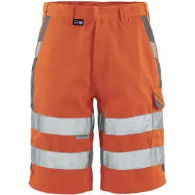 Warnschutz Shorts &quot;WASH&quot; 52, orange/grau