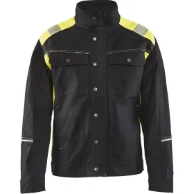 Handwerker-Bundjacke &quot;4095&quot; schwarz/gelb, XL