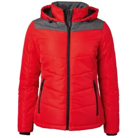 Damen Winterjacke &quot;JN1133&quot; L, red/anthracite-melange