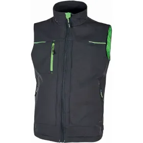 Stretch Weste &quot;SATURN&quot; Performance asphalt grey/green, XS (DE size: XXS)