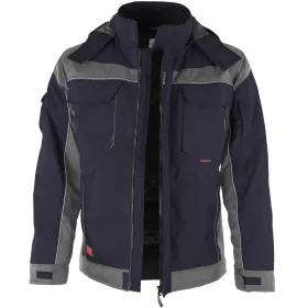Winterjacke &quot;PRO&quot; M, marine/grau