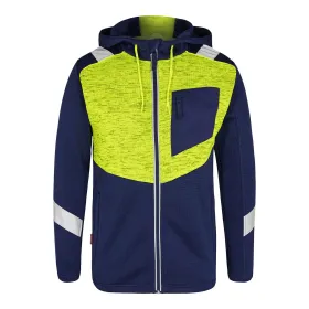 Strickjacke &quot;8870-256&quot; Cargo XXL, marine/warngelb