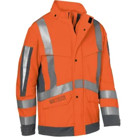 Multinorm Wetterjacke &quot;PROTECTIQ HIGH VIS&quot; arc2 warnorange/anthrazit, XXL