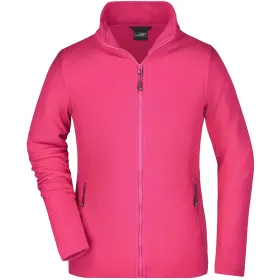 Damen Basic Fleecejacke &quot;JN765&quot; L, pink