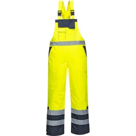 Warnschutz Winter Latzhose &quot;S489&quot; gelb, XL