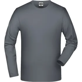 Langarmshirt Elasthan&quot;JN056&quot; mid-grey, S