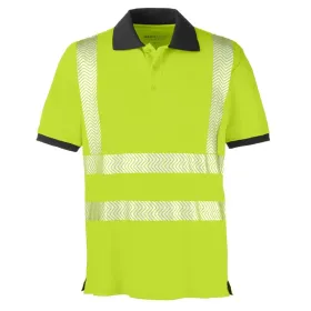 Wanschutz-Poloshirt &quot;ORLANDO&quot; UV-Schutz gelb/grau, XL