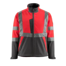 Warn-Softshelljacke &quot;KIAMA&quot; Safe Light rot/anthrazit, L