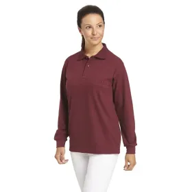 Langarm-Poloshirt &quot;08/841&quot; L, bordeaux