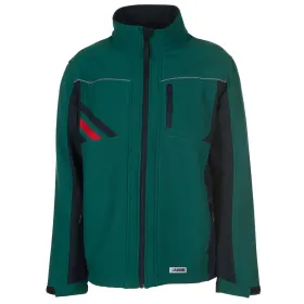 Softshelljacke &quot;HIGHLINE&quot; grün/schwarz/rot, 3XL
