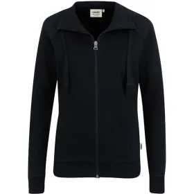 Damen-Sweatjacke College 406 schwarz, 3XL
