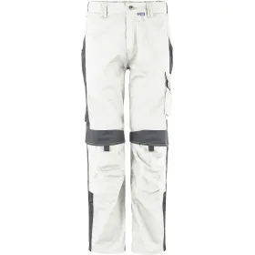 Bundhose &quot;BESTWORK NEW&quot; weiß/grau, 44