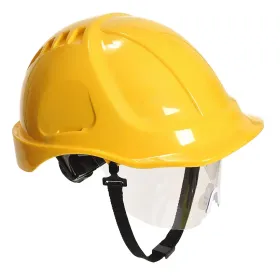 Schutzhelm mit Visier Endurance Plus PW54 gelb