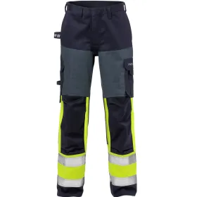 Multinorm Damen Bundhose &quot;2591 FLAM&quot; Flame marine/gelb R42