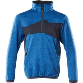 Kinder Fleecepullover &quot;ACCELERATE&quot; azurblau/schwarzblau, 128