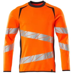 Warnschutz Sweatshirt &quot;ACCELERATE SAFE&quot; orange/schwarzblau, M