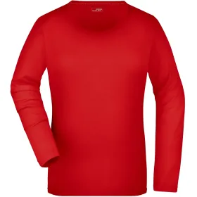 Damen Langarmshirt &quot;JN927&quot; M, red