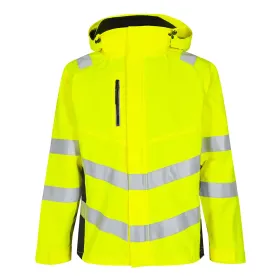 Warnschutz Hardshell Regenjacke &quot;1146-930&quot; Safety Kl. 3 gelb/schwarz, L