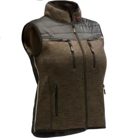 Damen Strickweste &quot;INUIT TEDDY&quot; green-melange, M