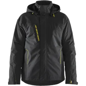 Stretch Winterjacke &quot;4484&quot; L, schwarz/gelb