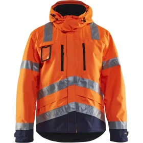 Warnschutz Regenjacke &quot;4837&quot; XL, orange/marine