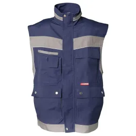 Arbeitsweste &quot;PLALINE&quot; M, marine/zink