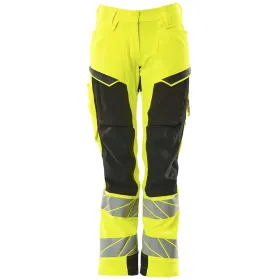 Dame Warn Stretchbundhose K2 ACCELERATESAFE  gelb/schwarz, 82C54 (EU 54)