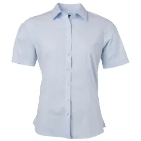 Damen Kurzarm Bluse &quot;JN679&quot; 3XL, light-blue