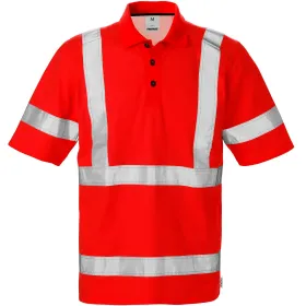 Warnschutz Poloshirt &quot;7025 PHV&quot; UV-Schutz XS, Rot