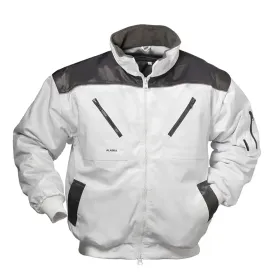 Pilotenjacke &quot;HOLLIS&quot; 3-in-1 weiß/grau M