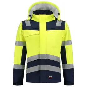 Multinorm Softshelljacke &quot;403011&quot; Safety yellow/ink 3XL