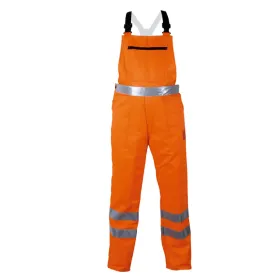 Warn- und Forstschutz-Latzhose mit Schnittschutz &quot;BIRKE&quot; orange 260 EN471 orange, 50