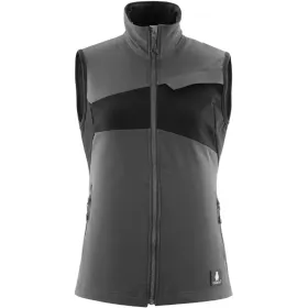 Damen Stretch-Arbeitsweste &quot;ACCELERATE&quot; 3XL, dunkelanthrazit/schwarz