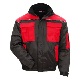 Pilotenjacke &quot;MOTION TEX PLUS&quot; schwarz/rot, XS