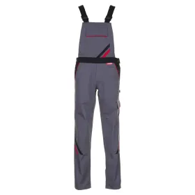 Damen Latzhose &quot;HIGHLINE&quot; 42, schiefer/schwarz/rot